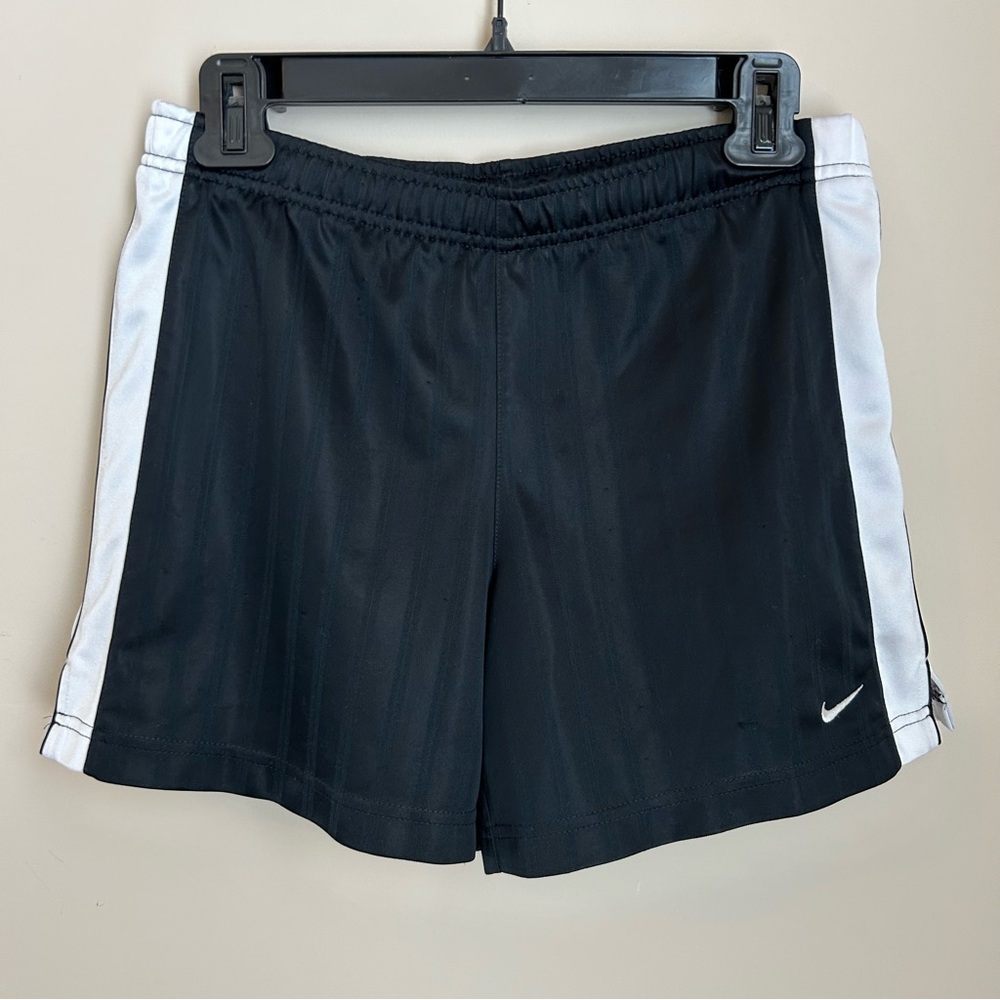 Nike Black Two Tone Stripe and White Band On The Side Shorts Size L